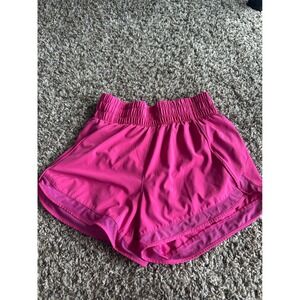 Athleta‎ Pink Run Shorts XS Elastic Waist Lined Activewear Athletic Gym